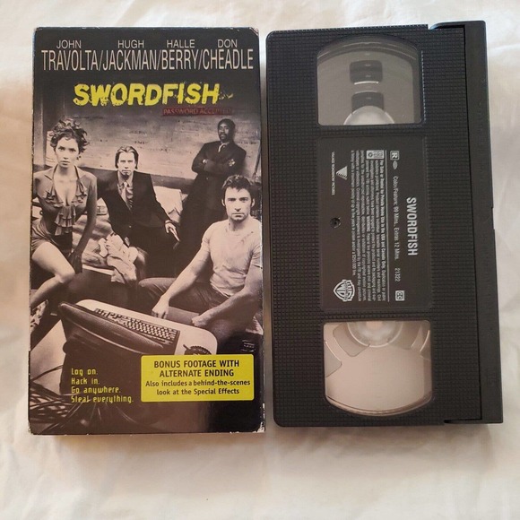Swordfish (VHS, 2001) John Travolta, Hugh Jackman, Halle Berry - Picture 4 of 4